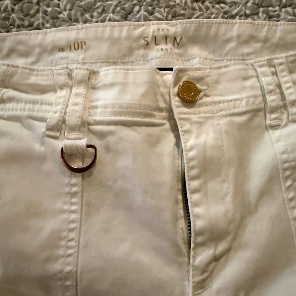 Women’s White White House Black Market Cargo Jeans